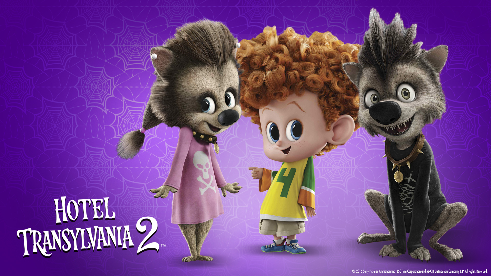 Hotel Transylvania Wolf Family - Asarahesta Wallpaper